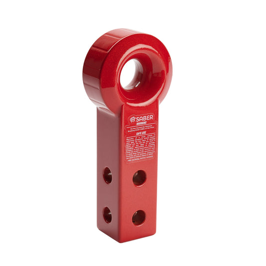 Aluminium Rope Friendly Recovery Hitch(Extended)- Red Prismatic