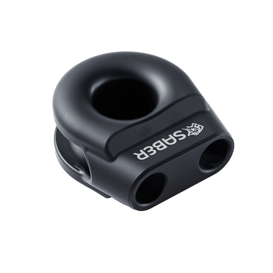 6061 Aluminium Spliced Winch Thimble UPDATED DESIGN- Cerakote Black