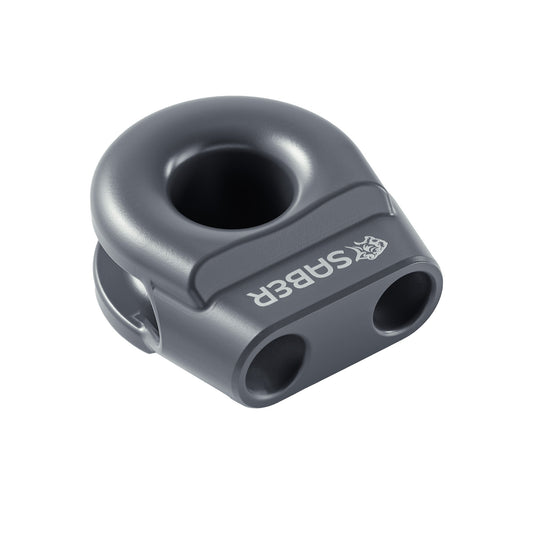 6061 Aluminium Spliced Winch Thimble UPDATED DESIGN - Cerakote Grey