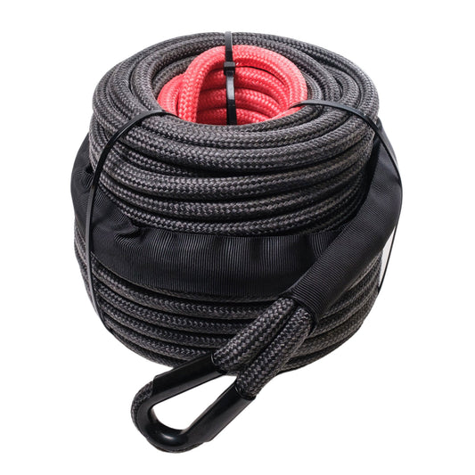 8,000KG - 10mm SaberPro® Black Double Braided Winch Rope - 30M