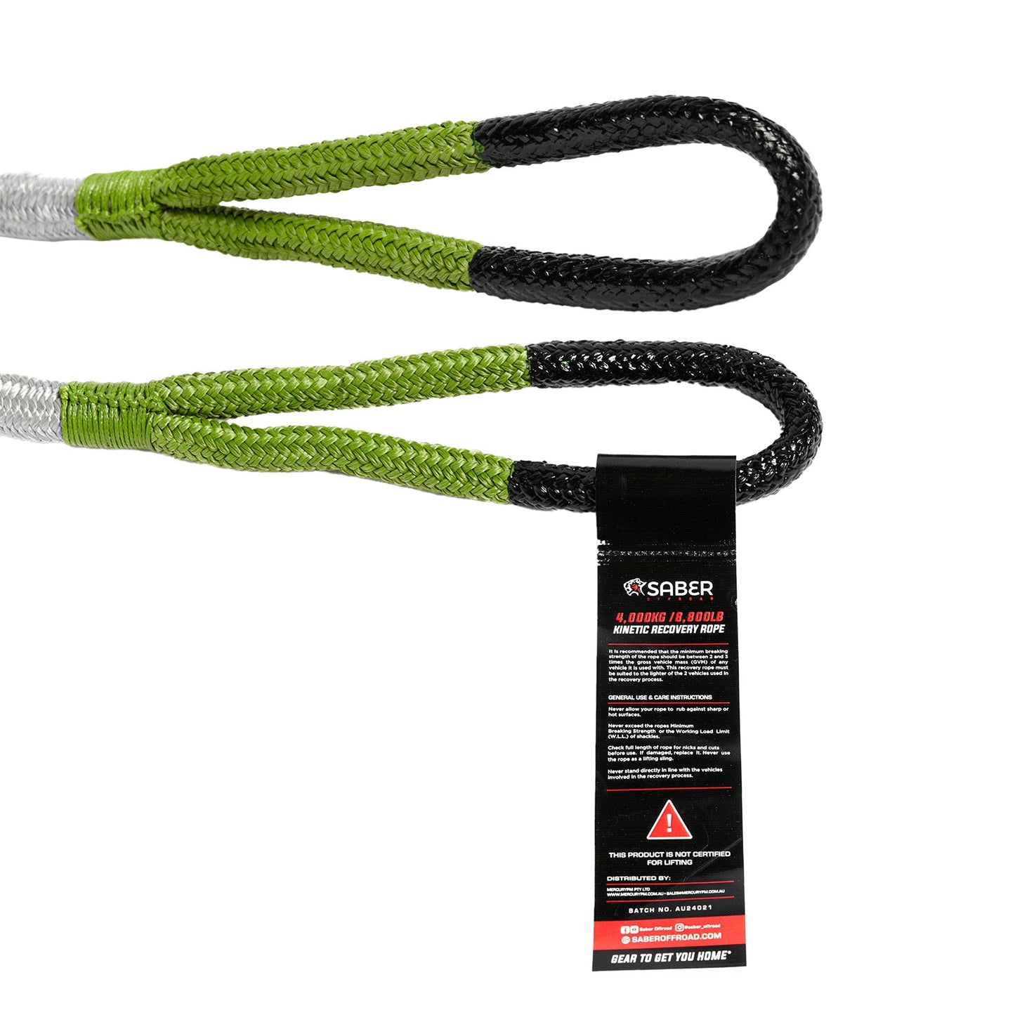 4,000KG 9M Kinetic Recovery Rope & Bag