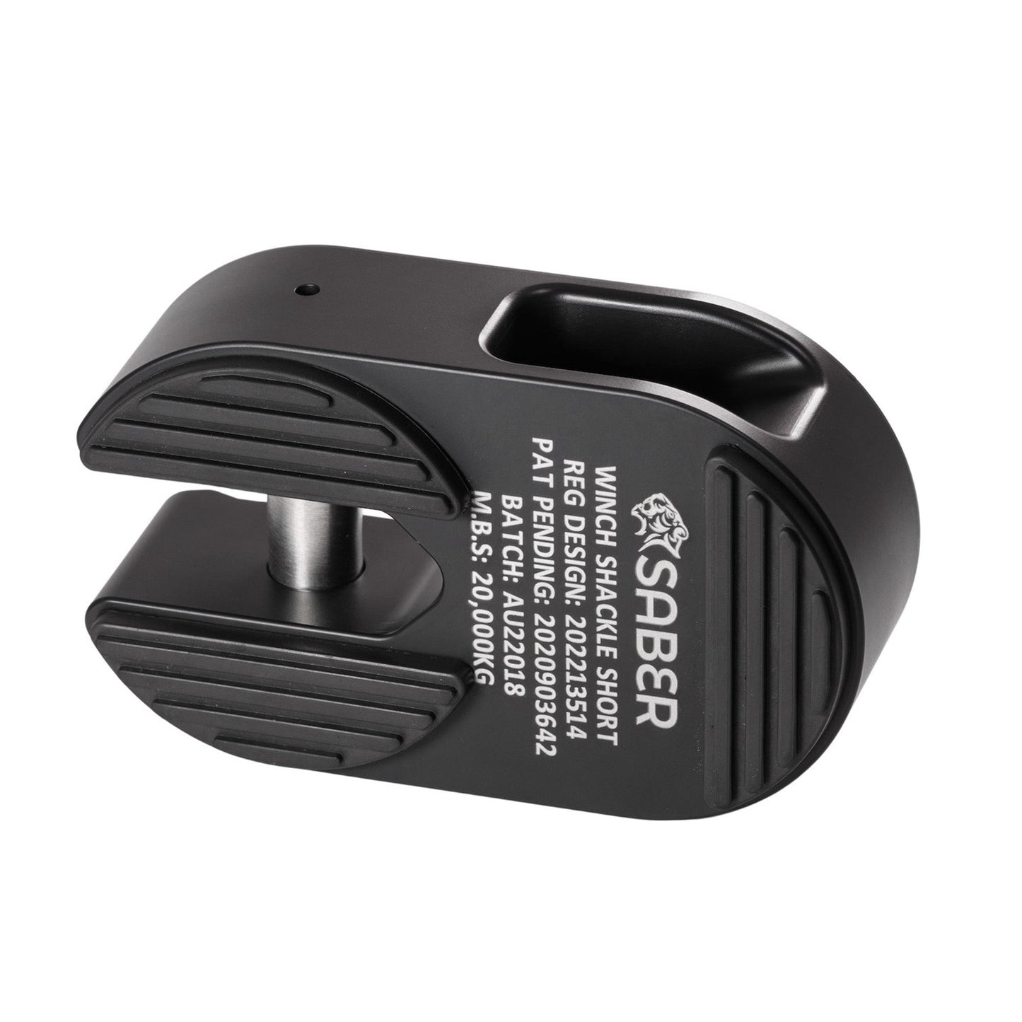 7075 Alloy Winch Shackle Short - Cerakote Black