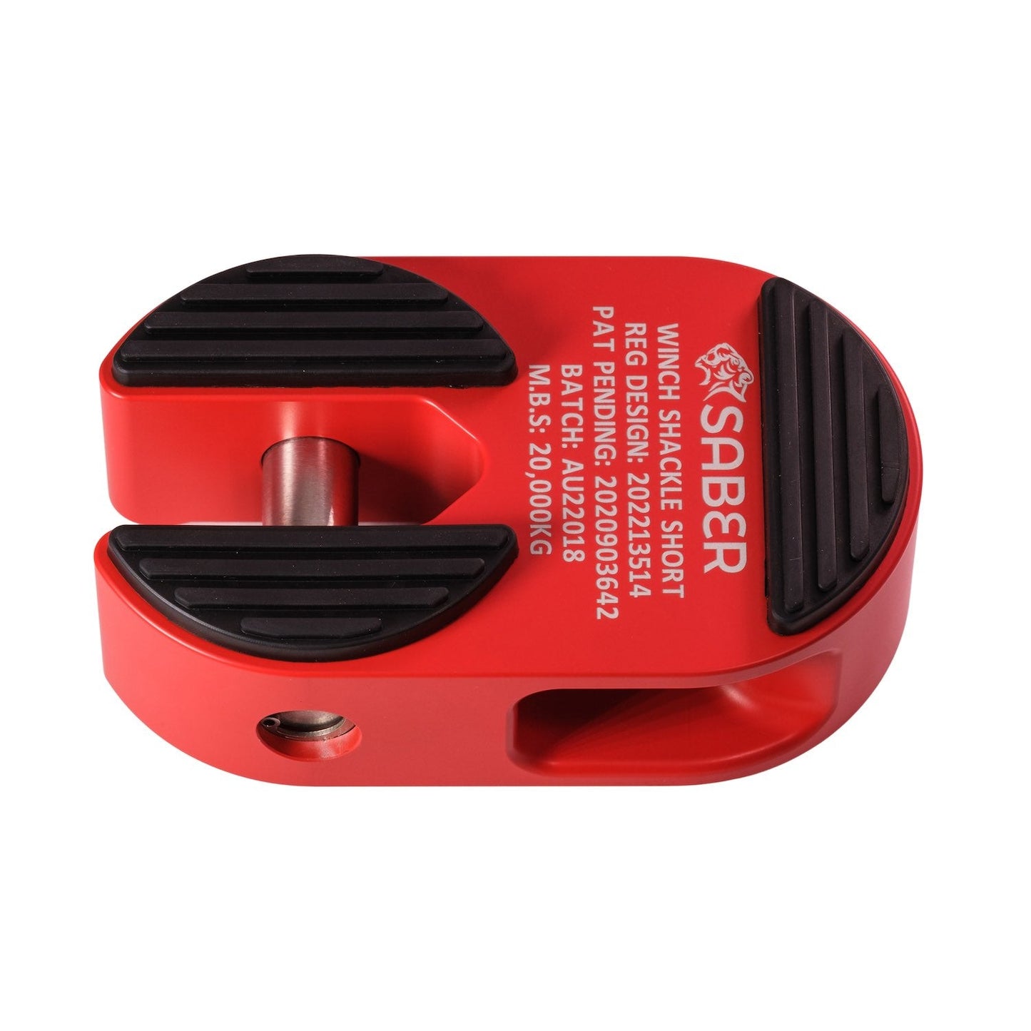 7075 Alloy Winch Shackle Short - Cerakote Red