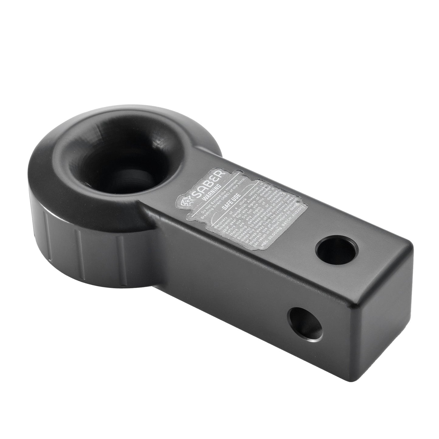 Aluminium Rope Friendly Recovery Hitch - Cerakote Black