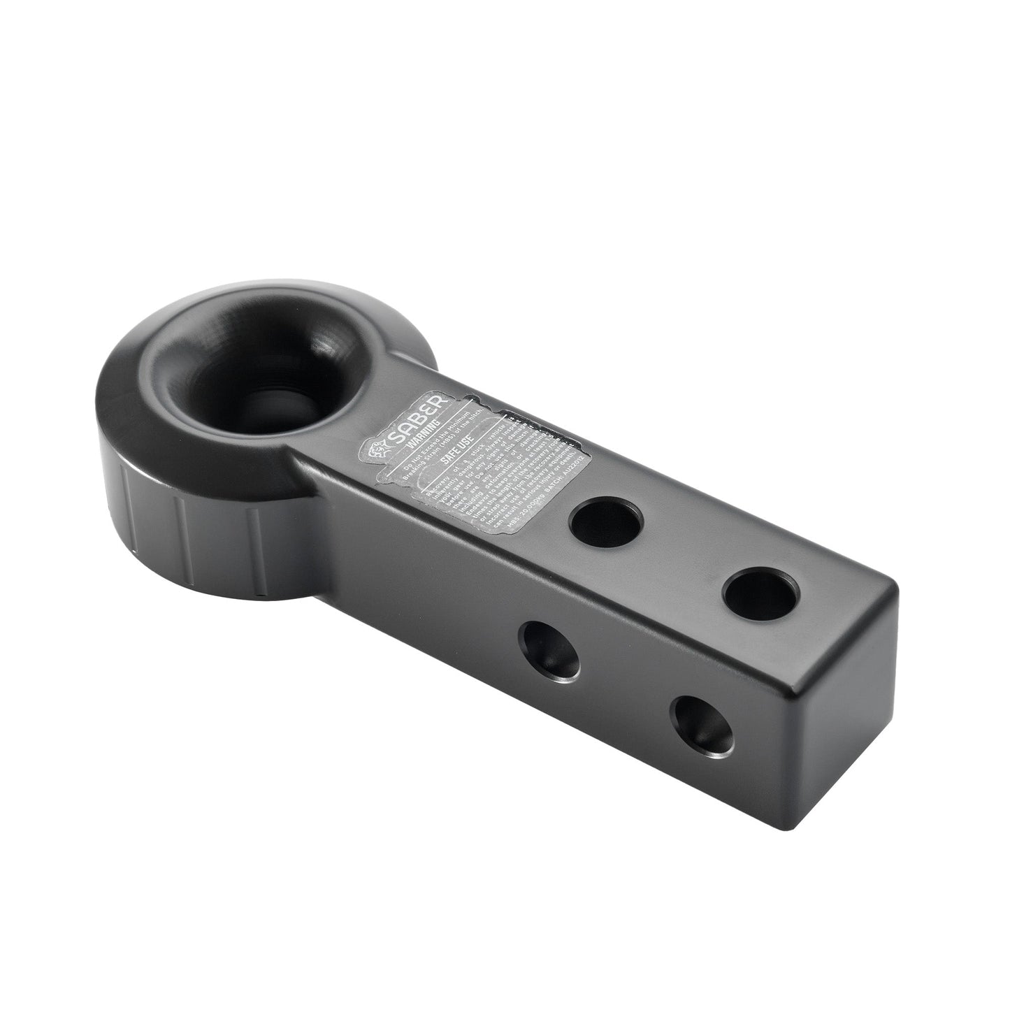Aluminium Rope Friendly Recovery Hitch (Extended)- Cerakote Black