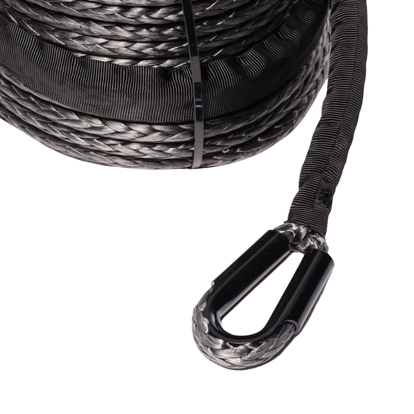9,500KG - 10mm SaberPro® Black Single Braided Winch Rope - 30M