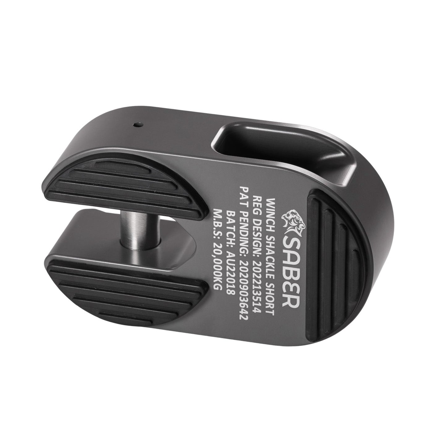 7075 Alloy Winch Shackle Short - Cerakote Grey