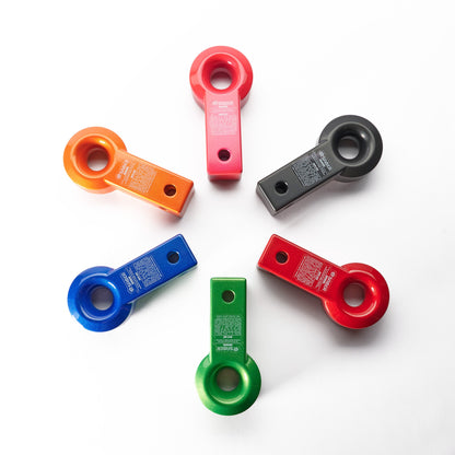 Aluminium Rope Friendly Recovery Hitch - Red Prismatic