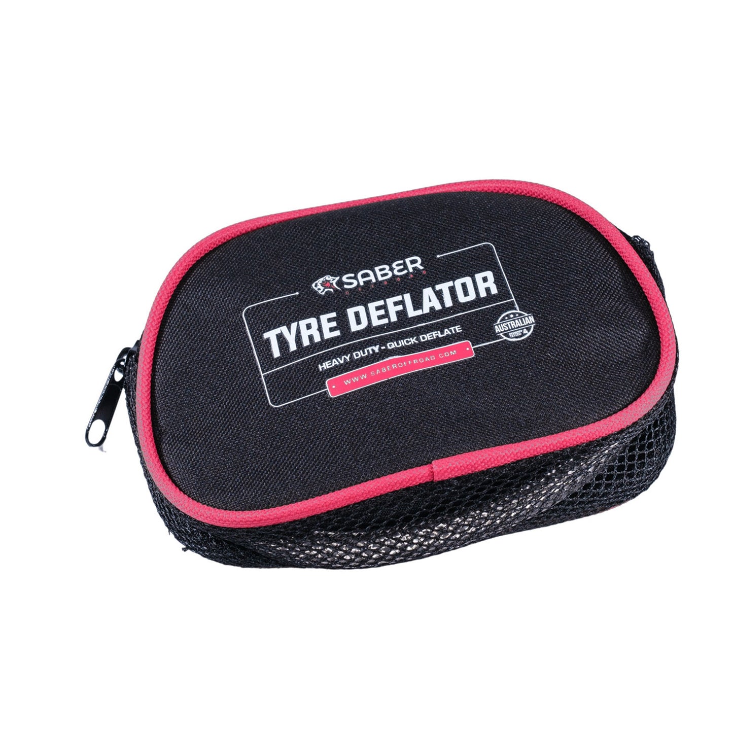Quick Deflate Tyre Deflator with Glow in the Dark Face & Stainless Steel Braided Hose
