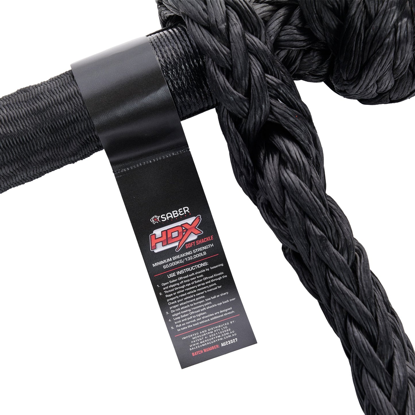 60,000KG HDX SaberPro Technora Bound Soft Shackle