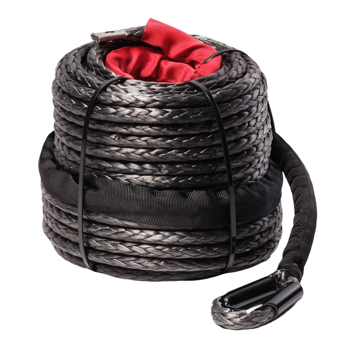9,500KG - 10mm SaberPro® Black Single Braided Winch Rope - 30M