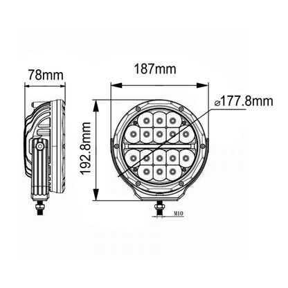 7" Driving Light - Spot Beam