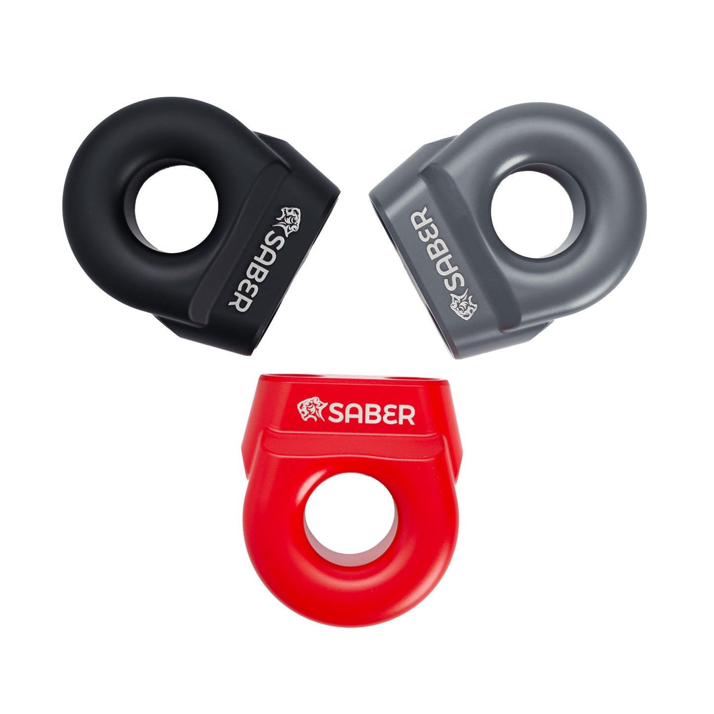 6061 Aluminium Spliced Winch Thimble UPDATED DESIGN- Cerakote Black