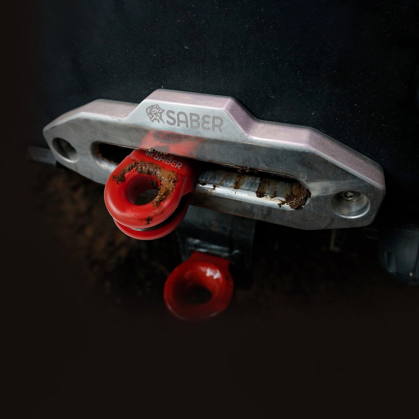 6061 Aluminium Spliced Winch Thimble UPDATED DESIGN - Cerakote Grey